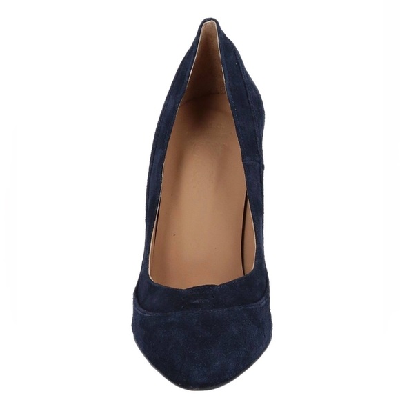 N.D.C. Made by Hand Blue Suede Heels, size 38.5 - Picture 5 of 9